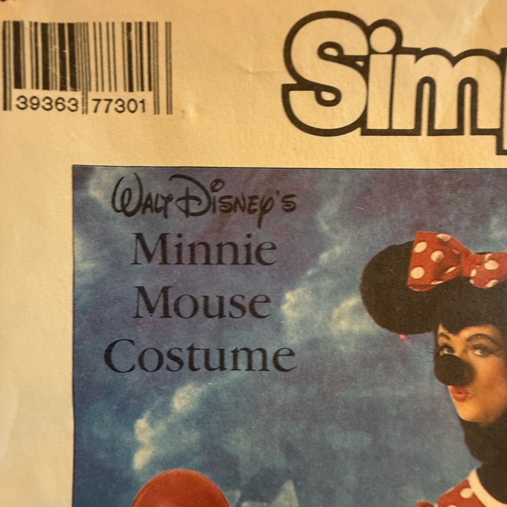 Simplicity 7730 Disney Minnie Mouse Halloween Costume Child Or Adult Vintage - Picture 3 of 10